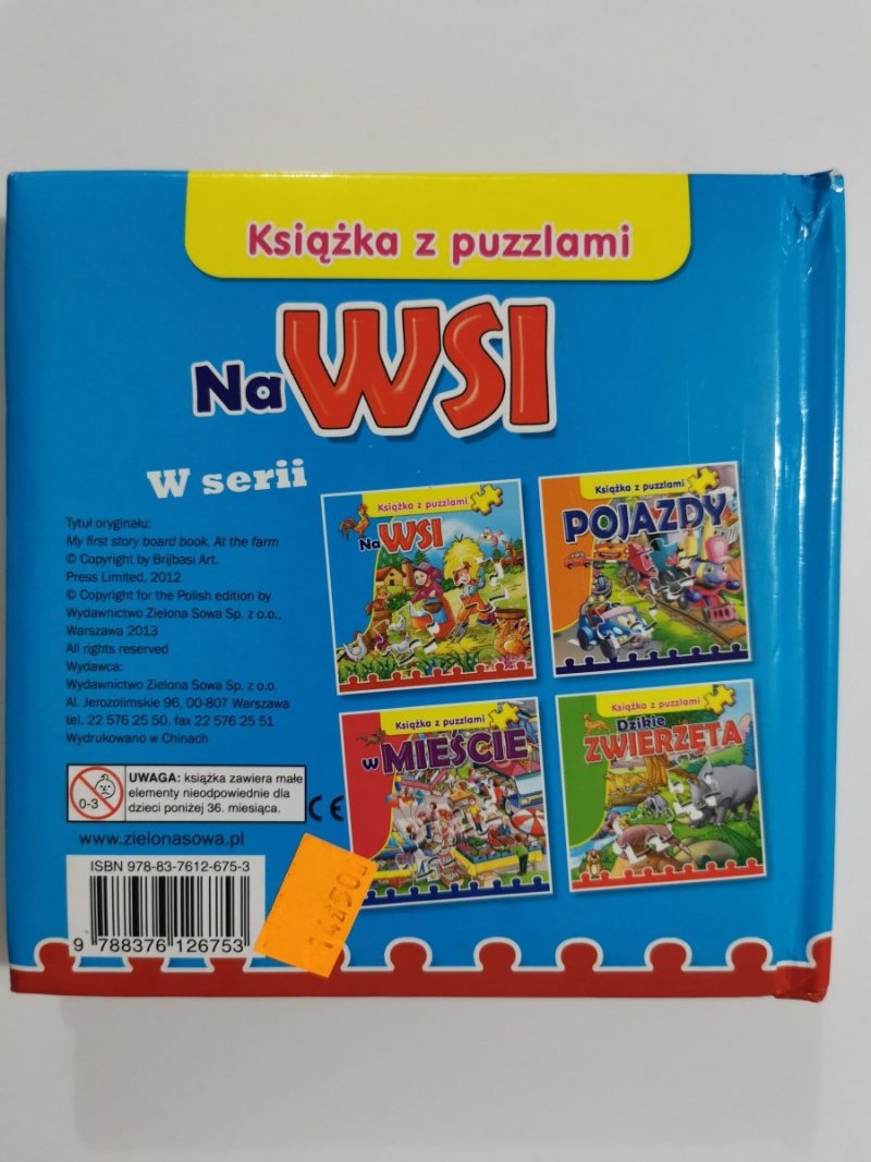 KSIĄŻKA Z PUZZLAMI. NA WSI 