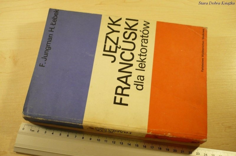 JĘZYK FRANCUSKI DLA LEKTORATÓW - F. Jungman (1978)