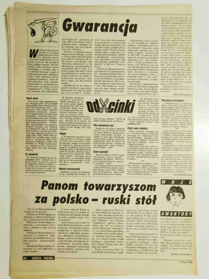 GAZETA POLSKA NR 7 (135) 15 LUTEGO 1996 r.