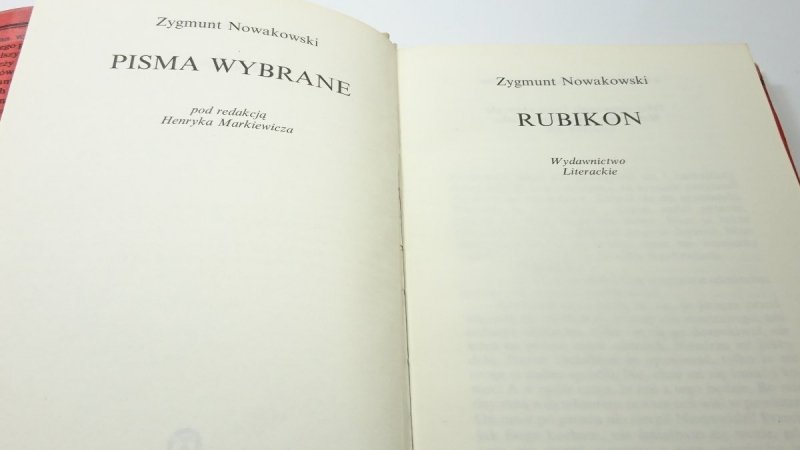 RUBIKON - Zygmunt Nowakowski 1990
