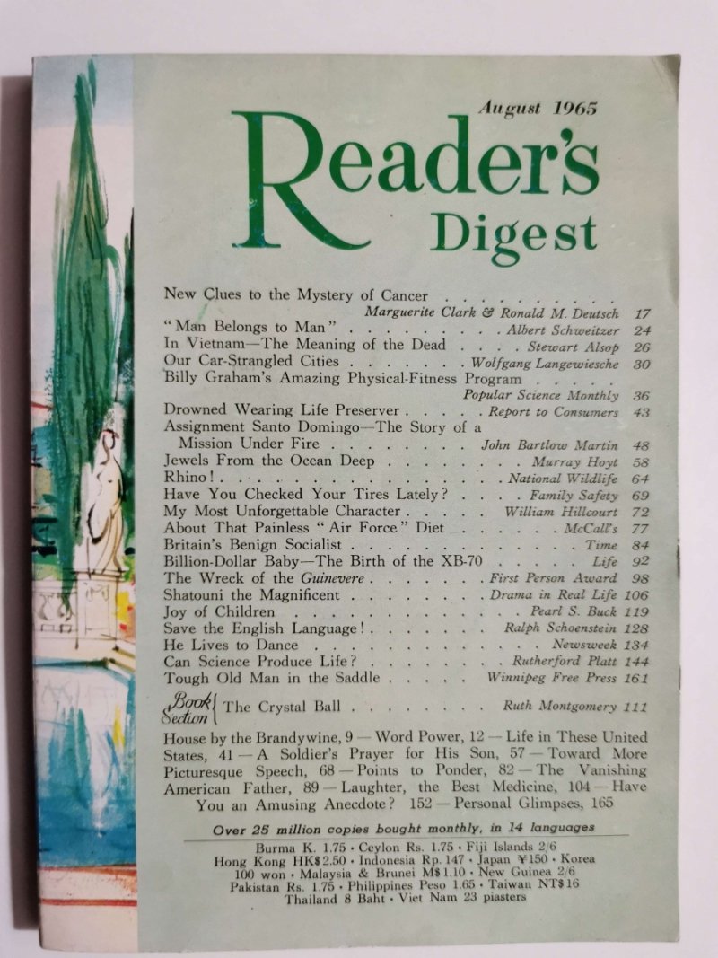 READER’S DIGEST AUGUST 1965