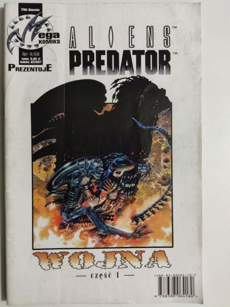 ALIENS PREDATOR WOJNA CZĘŚĆ 1 NR 4/99