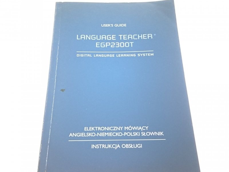 LANGUAGE TEACHER EGP2300T. INSTRUKCJA OBSŁUGI