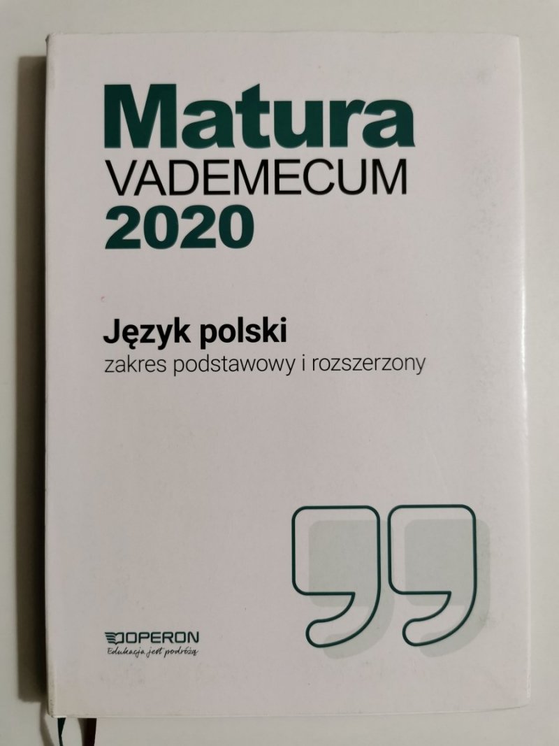MATURA VADEMECUM 2020 JĘZYK POLSKI ZPiR