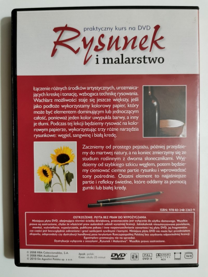 DVD. PRAKTYCZNY KURS RYSUNEK I MALARSTWO. RYSUNEK CZ. 3