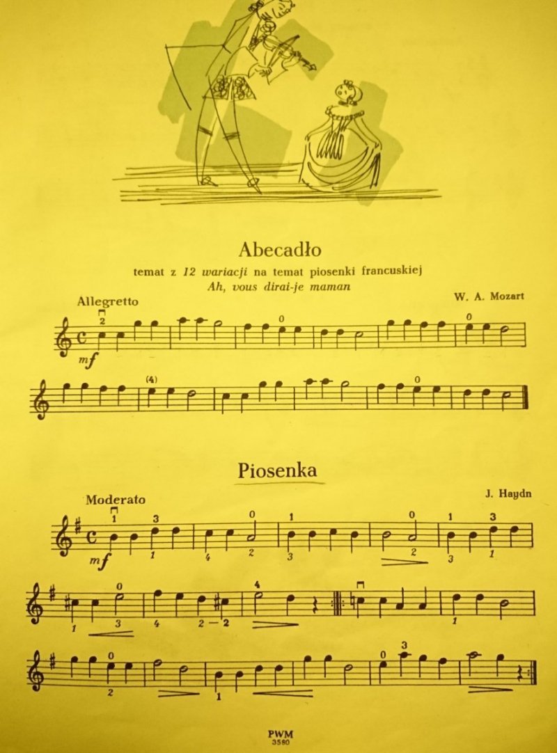 ZBIOREK TAŃCÓW I MELODII NA SKRZYPCE I FORTEPIAN