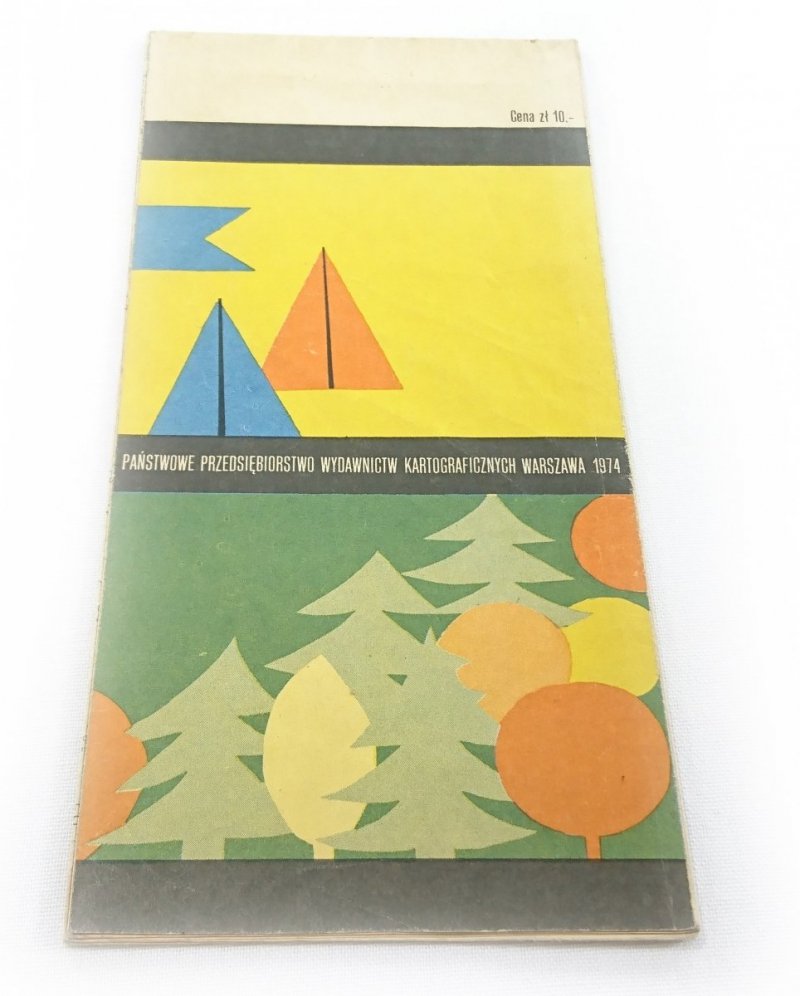 BIESZCZADY. MAPA TURYSTYCZNA 1974