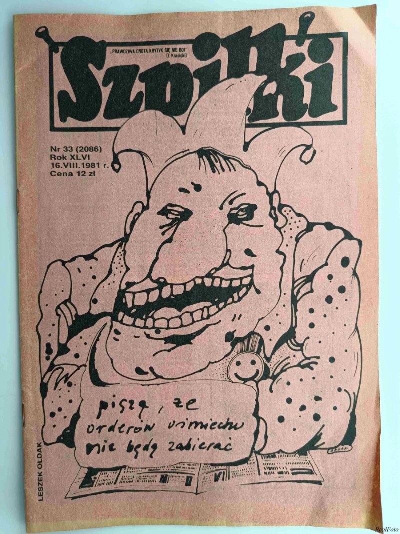 SZPILKI NR 33 (2086) 16.VIII.1981 R.(2086)