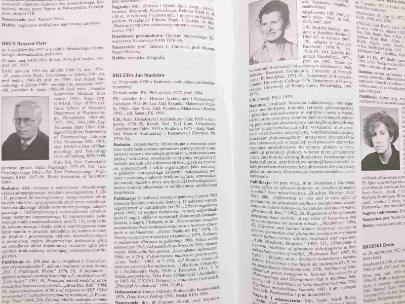 WSPÓŁCZEŚNI UCZENI POLSCY. SŁOWNIK BIOGRAFICZNY TOM I A-G 