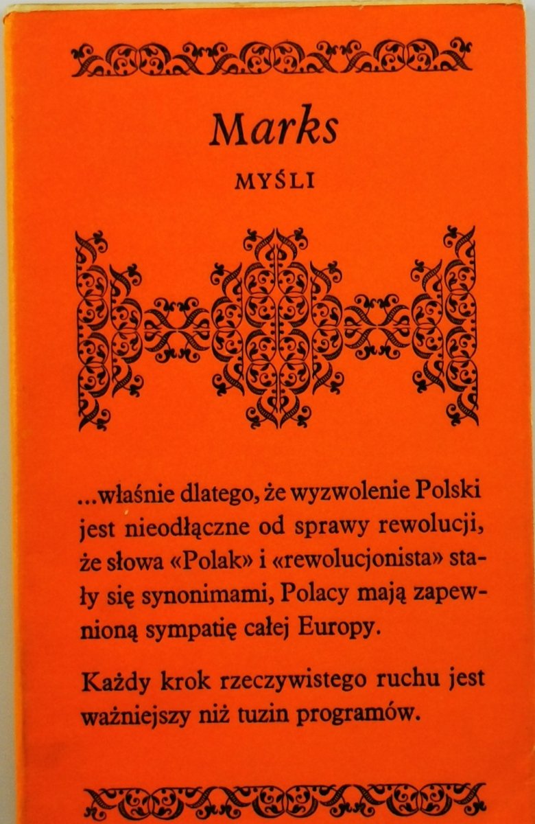 MYŚLI - Karol Marks