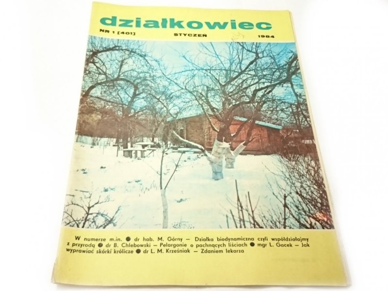 DZIAŁKOWIEC NR 1 (401) STYCZEŃ 1984