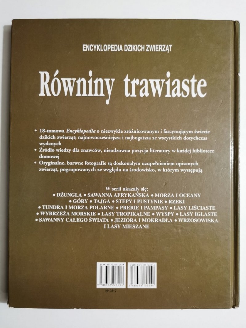 ENCYKLOPEDIA DZIKICH ZWIERZĄT. RÓWNINY TRAWIASTE 