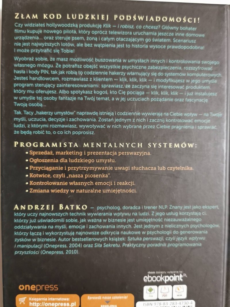 HAKER UMYSŁÓW - Andrzej Batko
