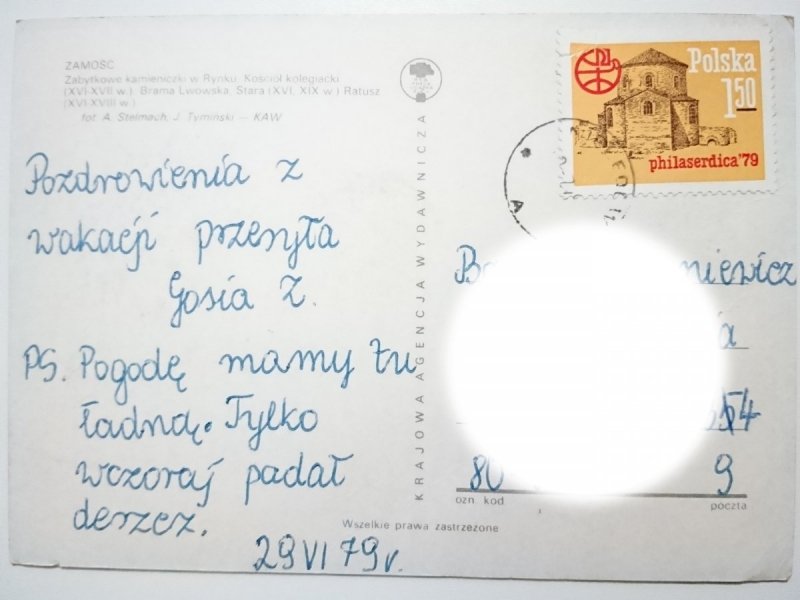 ZAMOŚĆ. ZABYTKOWE KAMIENICZKI I INNE FOT. STELMACH, TYMIŃSKI