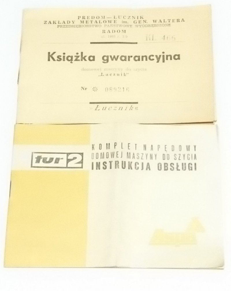 INSTRUKCJA OBSŁUGI. DOMOWE ZYGZAKOWE... ŁUCZNIK