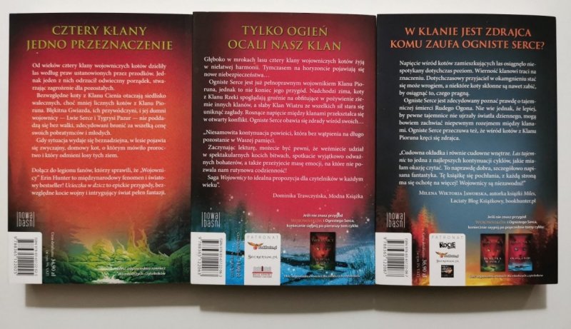 WOJOWNICY. TOMY 1-3 - Erin Hunter 