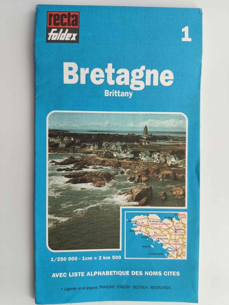 BRETAGNE BRITTANY1 1:250 000