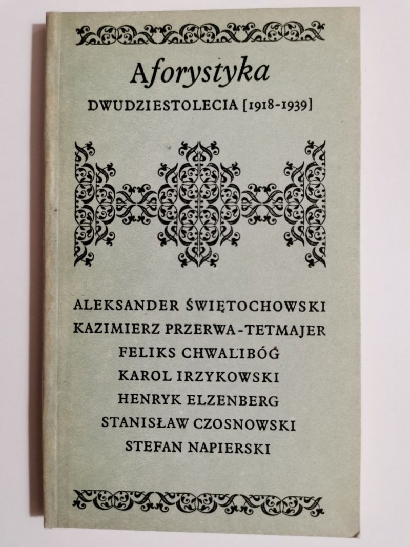 AFORYSTYKA DWUDZIESTOLECIA 1918-1939 