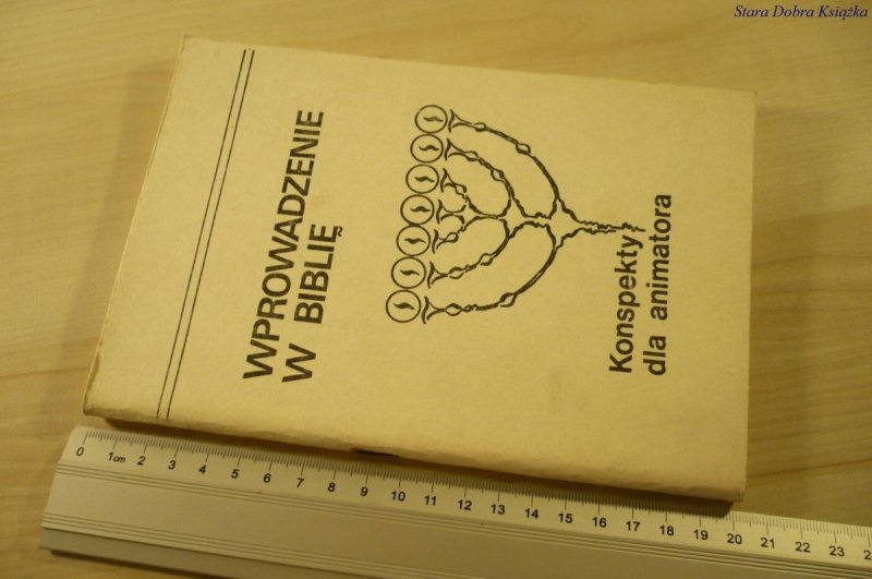 WPROWADZENIE W BIBLIĘ. KONSPEKTY DLA ANIMATORA