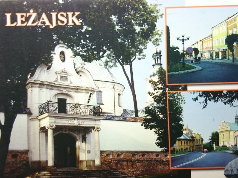 LEŻAJSK. BRAMA KLASZTORNA. FRAGMENT RYNKU