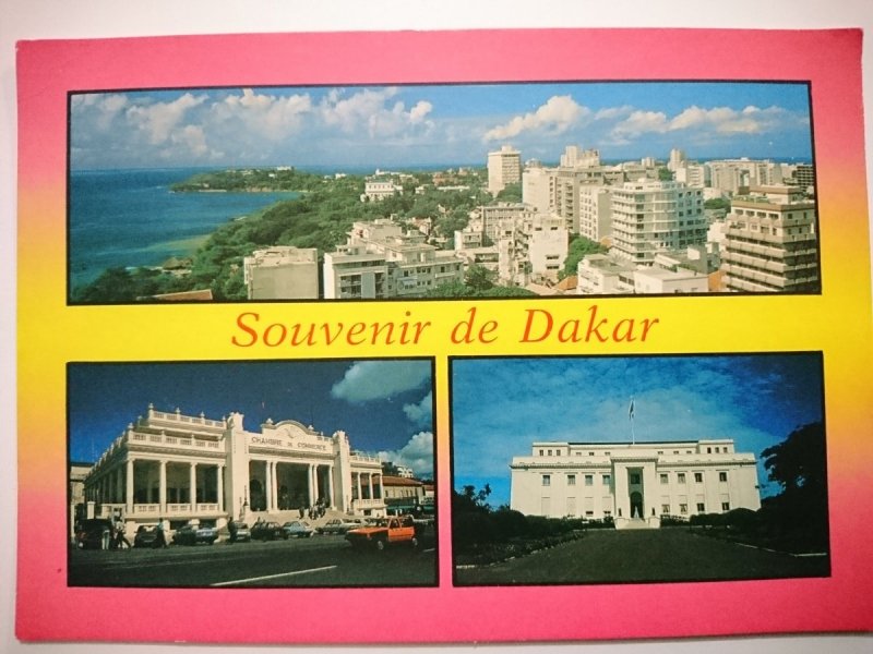 DAKAR. THE CORNICHE, THE CHAMBER OF COMMERCE AND THE PRESIDENT'S HOUSE