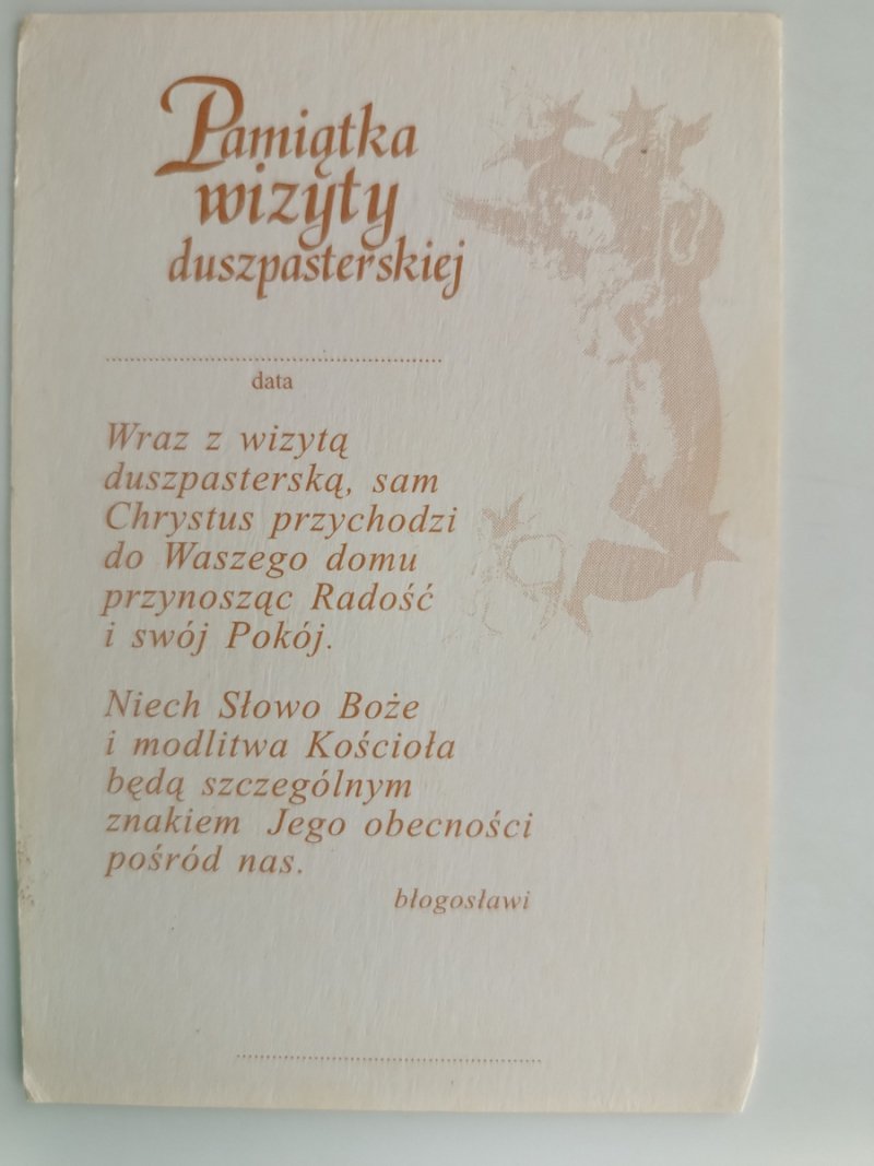 WIZYTA DUSZPASTERSKA