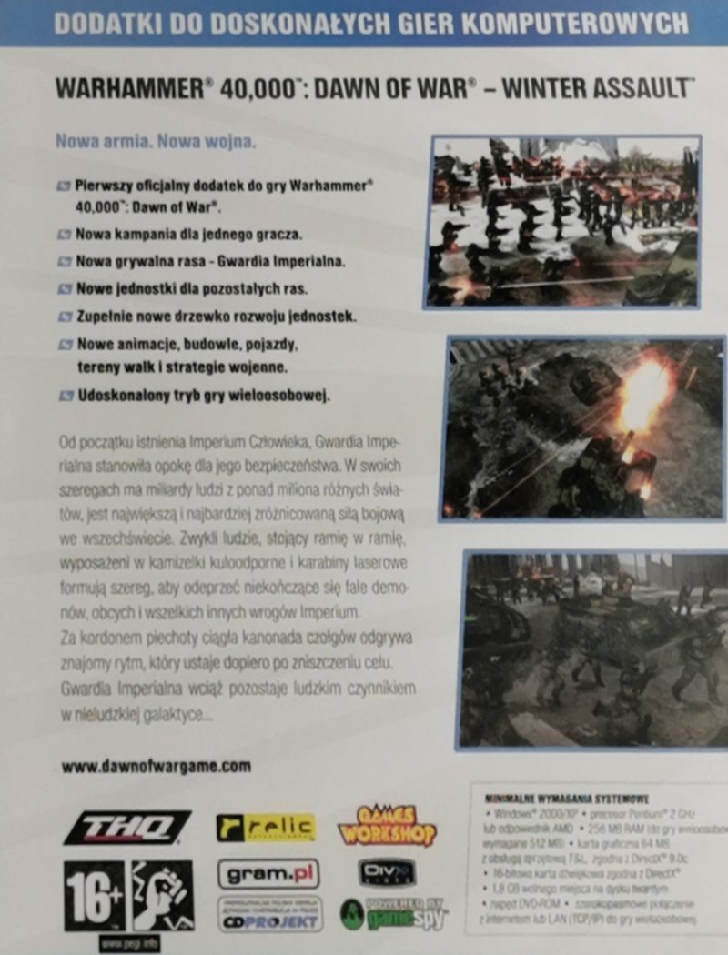 DVD. DAWN OF WAR WINTER ASSAULT