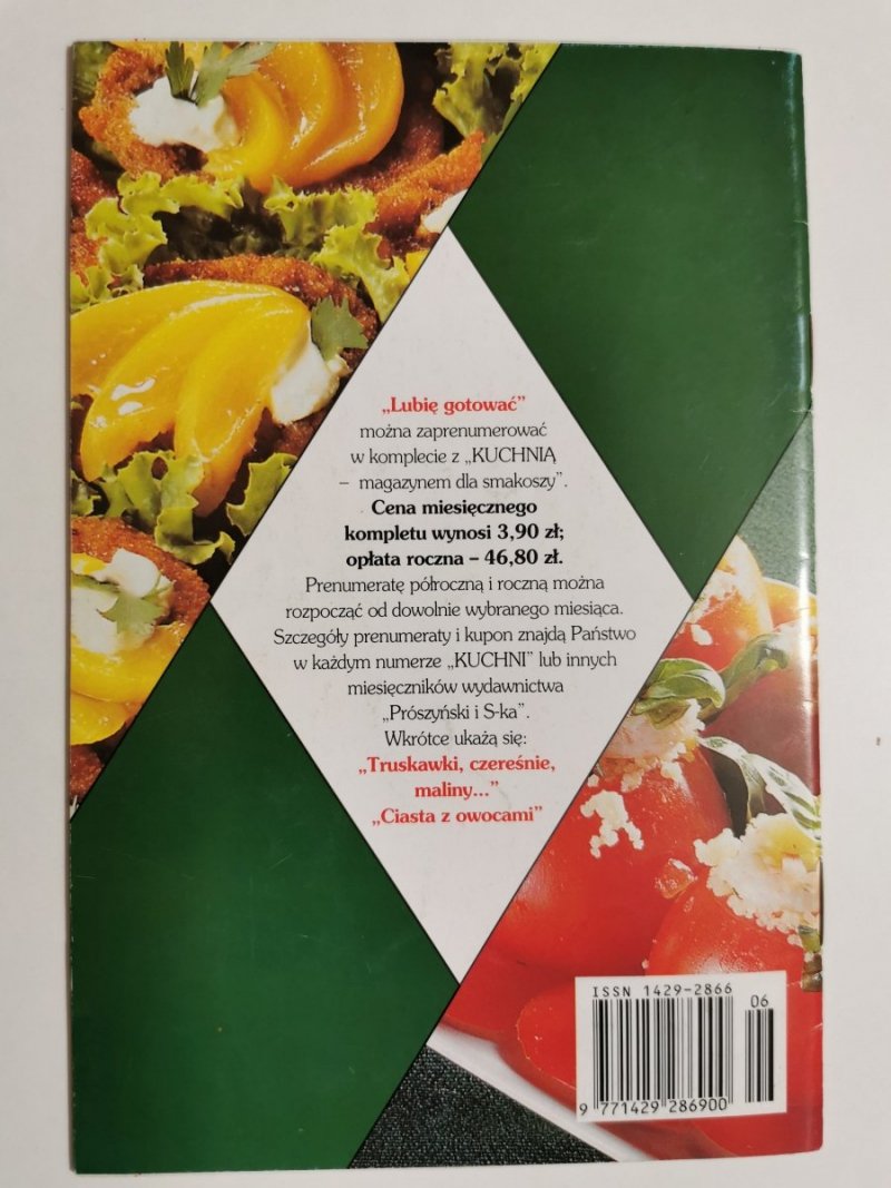 LUBIĘ GOTOWAĆ NR 6/99 LEKKIE DANIA