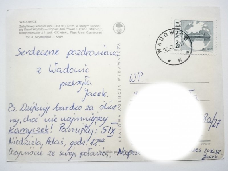 WADOWICE. CZTERY UJĘCIA FOT. SZYMAŃSKI