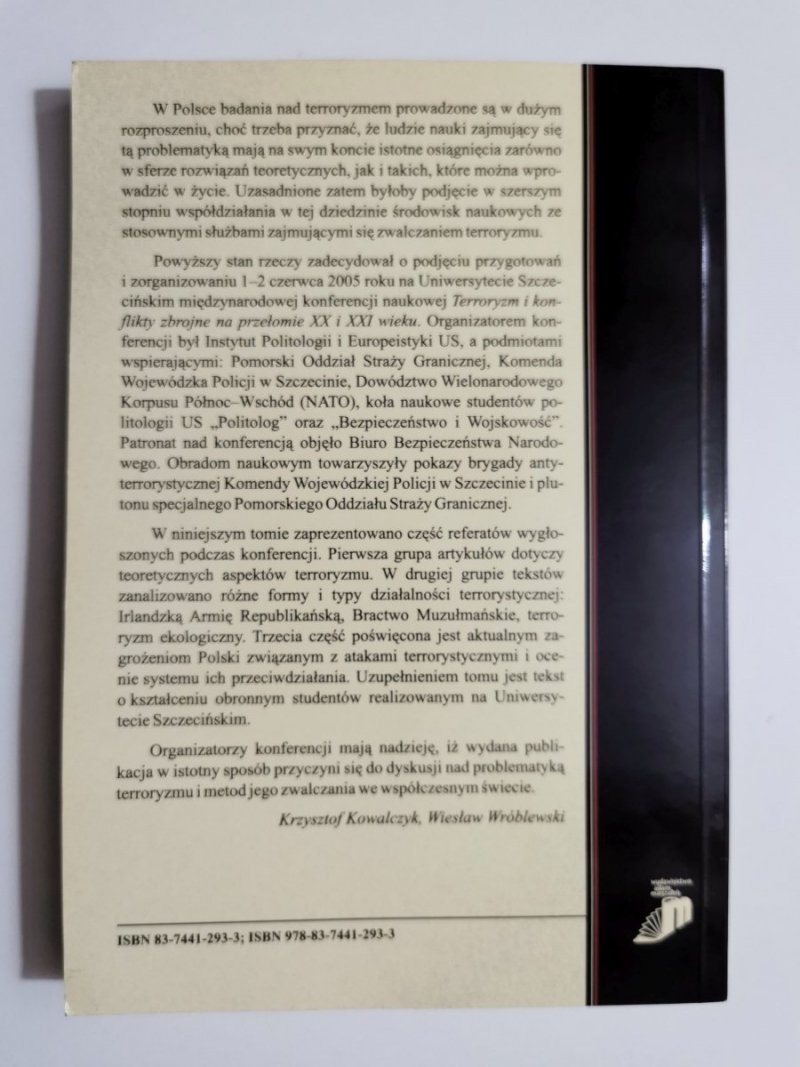 TERRORYZM GLOBALNE WYZWANIE - red. Kowalczyk, Wróblewski 2006