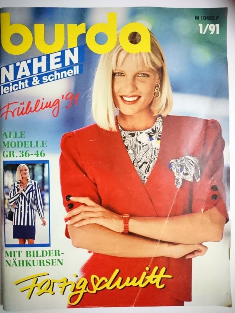 BURDA NR 1/91 NAHEN LEICHT UND SCHNELL