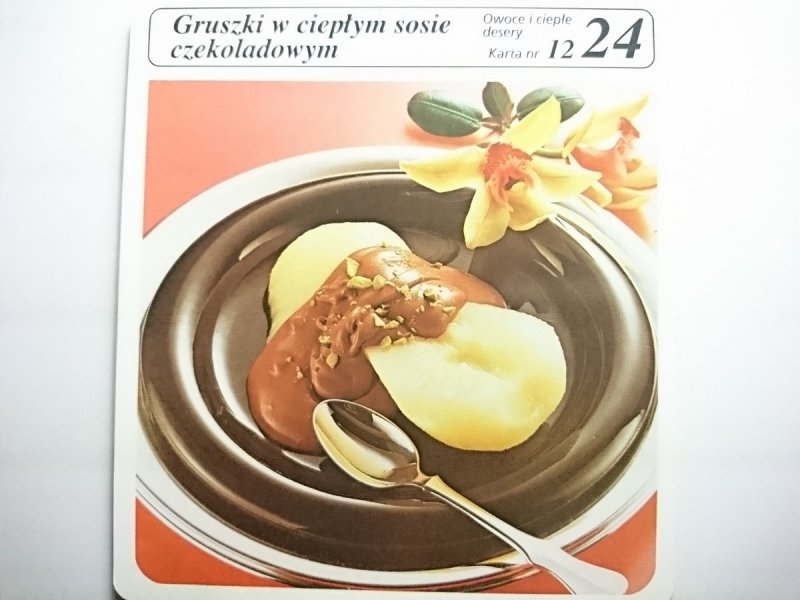 KARTA KULINARNA NR 12 GRUSZKI W CIEPŁYM SOSIE