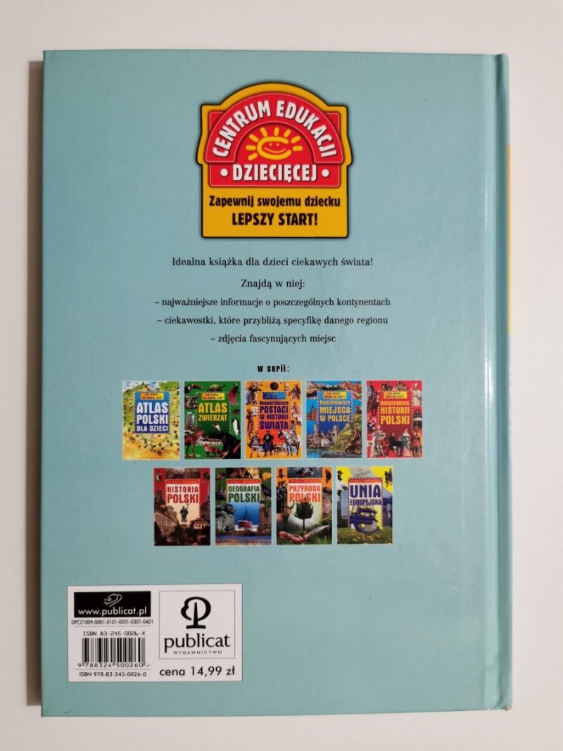 ATLAS ŚWIATA DLA DZIECI - Ewa Miedzińska 2006