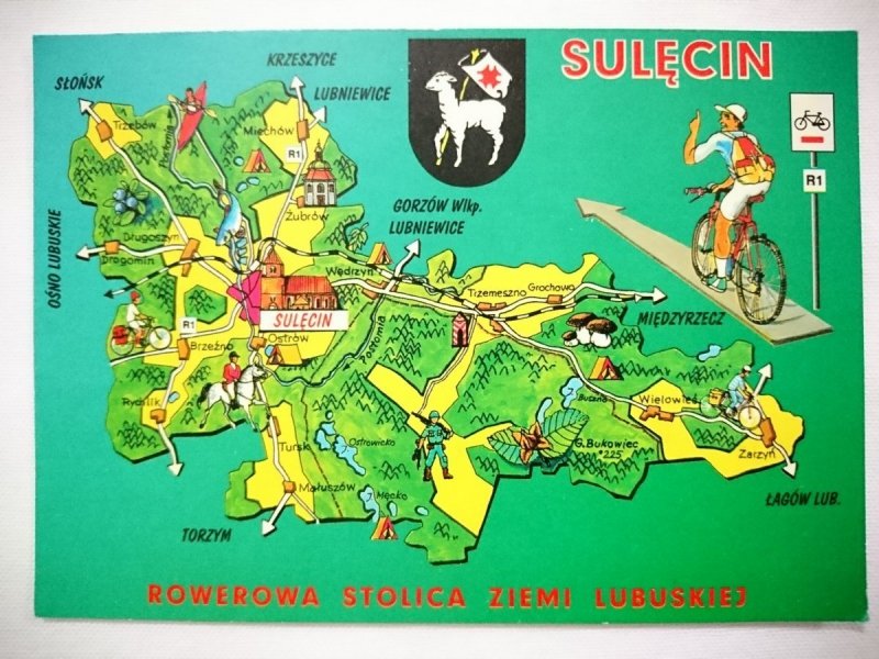 SULĘCIN. MAPA GMINY PROJ. M. BRZEZIŃSKI