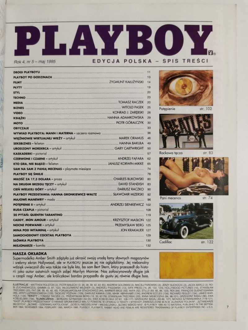PLAYBOY NR 5 (30) MAJ 1995 AMBER SMITH 