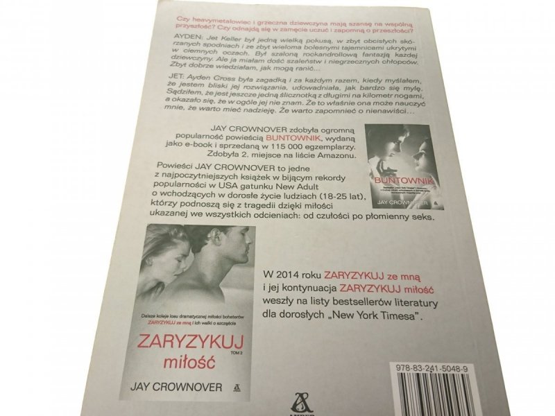 ZARYZYKUJ MIŁOŚĆ TOM 1 - Jay Crownover 2014