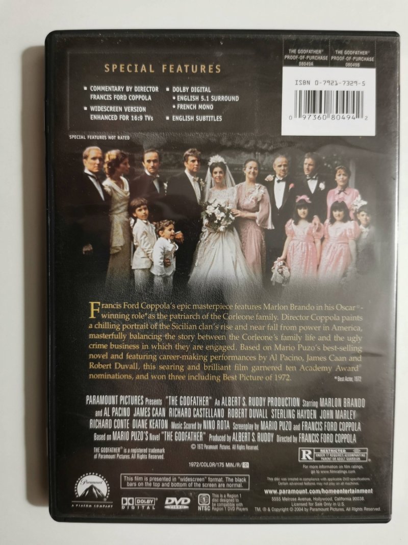 DVD. THE GODFATHER