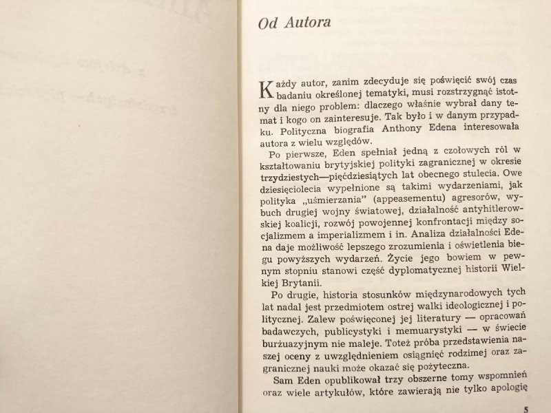 ANTHONY EDEN - Włodzimierz Truchanowski 1979