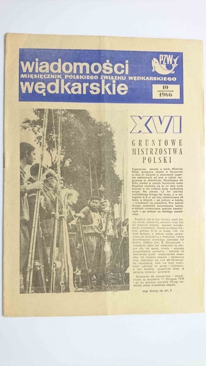 WIADOMOŚCI WĘDKARSKIE NR 10 1966