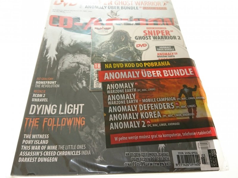 CD-ACTION 3-2016 + PŁYTA DVD