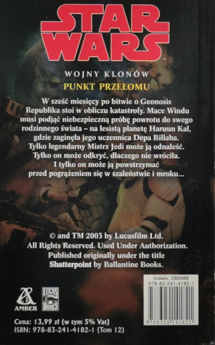 STAR WARS. WOJNY KLONÓW. PUNKT PRZEŁOMU - Matthew Stover