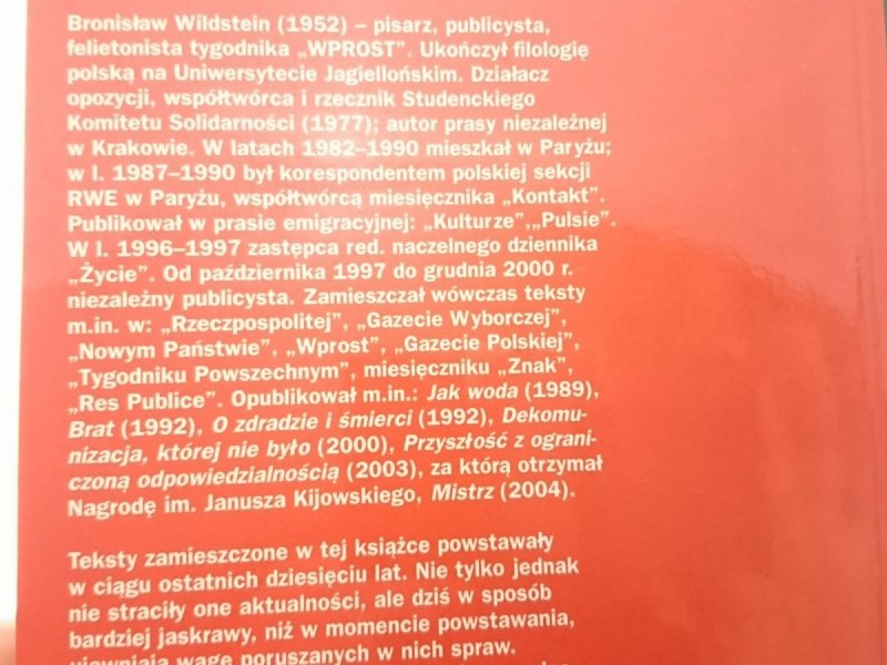 DŁUGI CIEŃ PRL-U - Bronisław Wildstein 2005