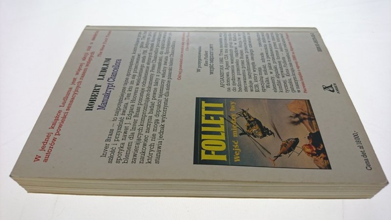 MANUSKRYPT CHANCELLORA - Robert Ludlum 1990