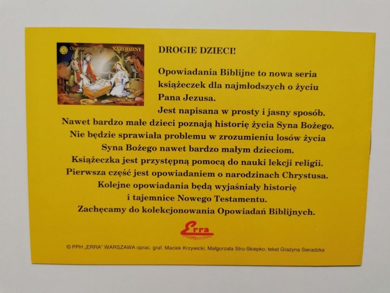 OPOWIADANIA BIBLIJNE. ODWIEDZINY TRZECH MĘDRCÓW 
