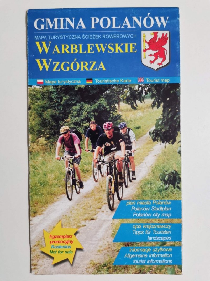 GMINA POLANÓW. WARBLEWSKIE WZGÓRZA. MAPA TURYSTYCZNA 