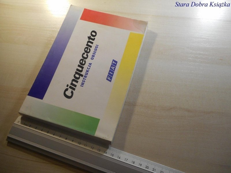 FIAT. CINQUECENTO. INSTRUKCJA OBSŁUGI 1997