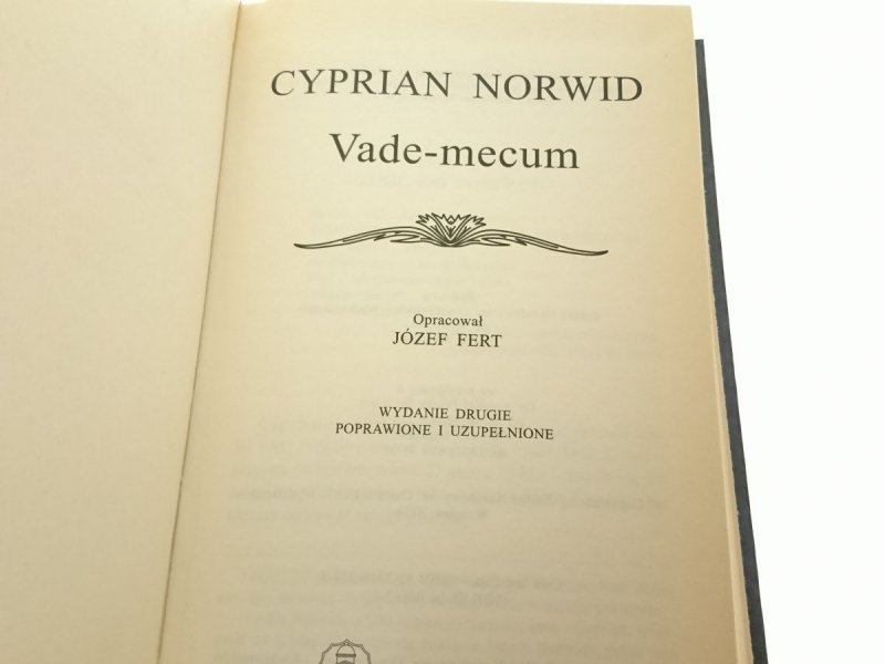VADE-MECUM - Cyprian Norwid 2003