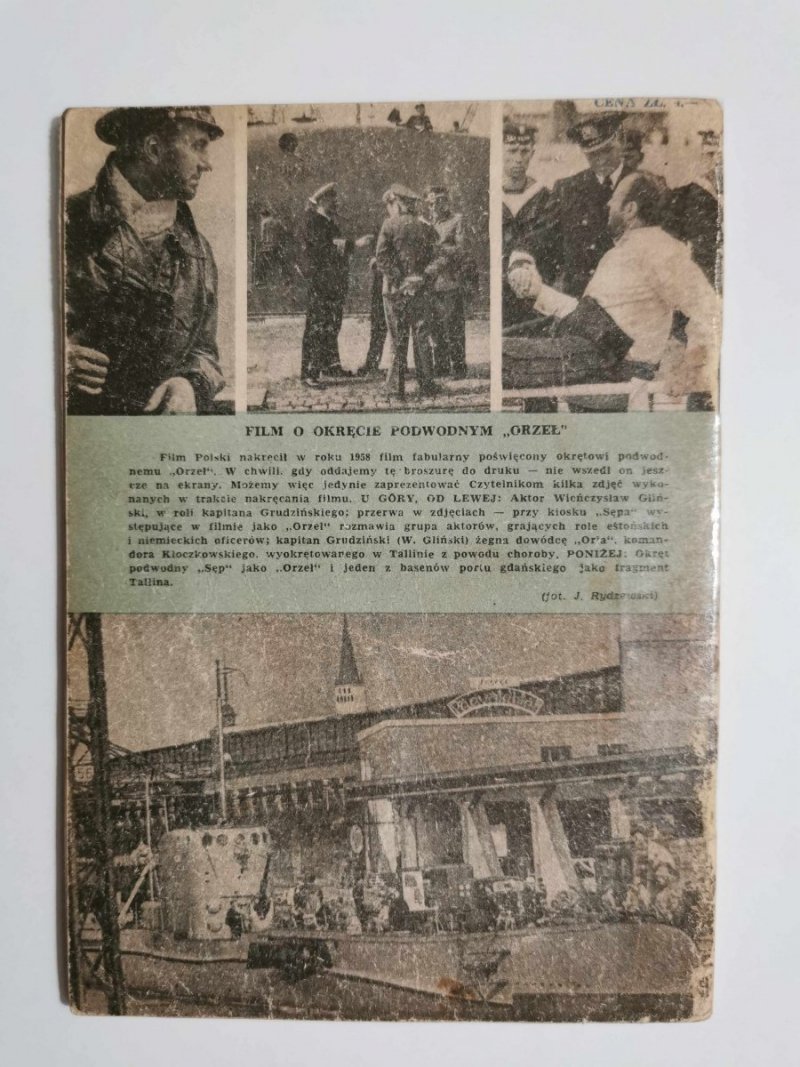 MINIATURY MORSKIE. OKRĘTY PODWODNE I ORZEŁ SĘP Jerzy Pertek 1958