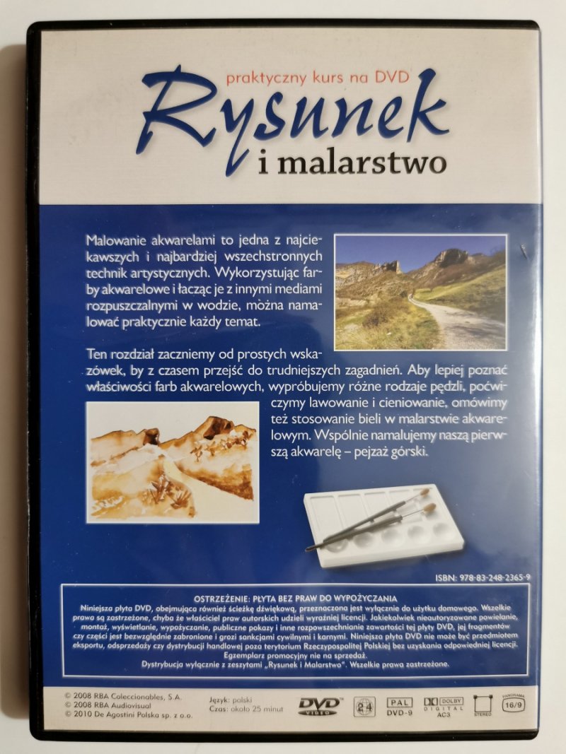 DVD. PRAKTYCZNY KURS RYSUNEK I MALARSTWO. AKWARELE CZ. 1