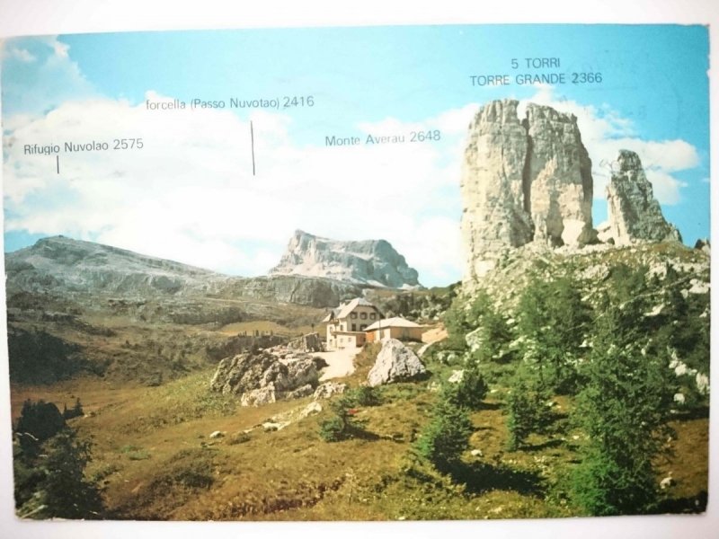 DOLOMITI (CORTINA) RIFUGIO CINQUE TERRE m. 2137
